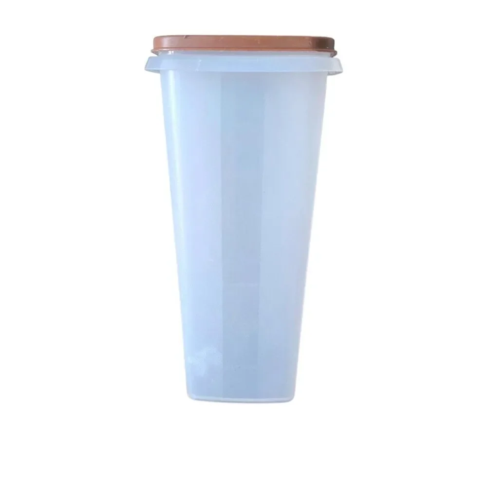 Vintage Tupperware Cereal Storer Dispenser Canister Container 1588 Brown Lid 158